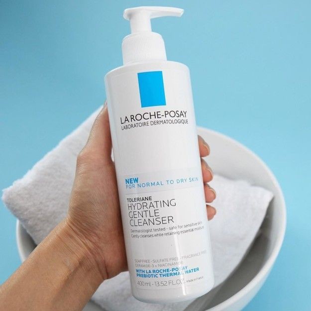 400ml_SRM cho da QUÁ NHẠY CẢM-La Roche-Posay TOLERIANE HYDRATING GENTLE  CLEANSER | Shopee Việt Nam