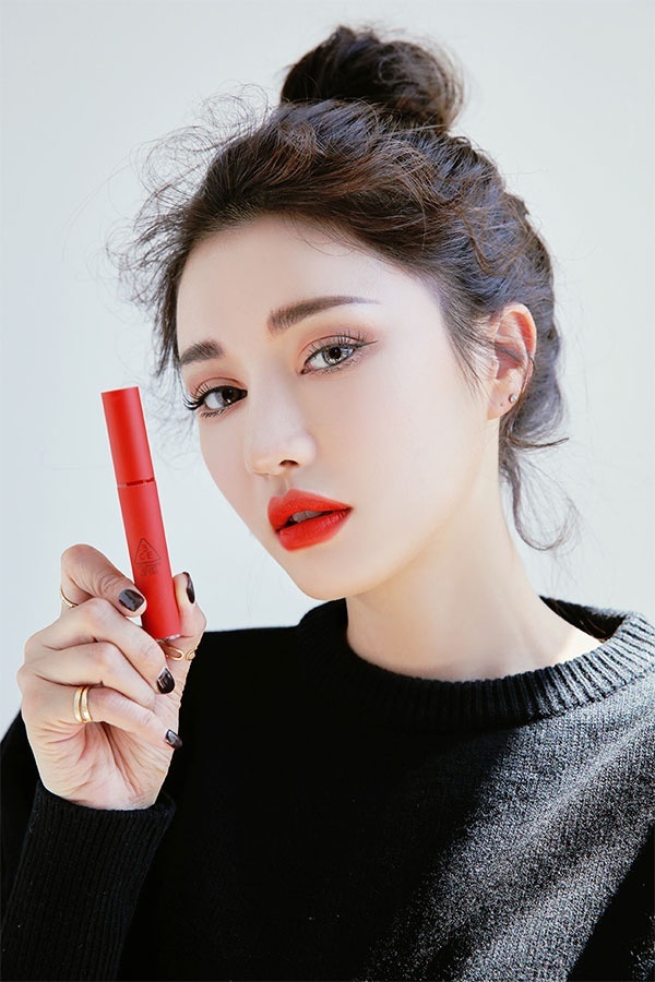 Son màu đỏ cam 3CE Velvet Lip Tint màu Childlike