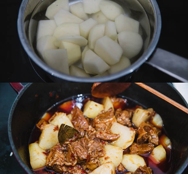 Cách làm bò kho khoai tây lạ miệng cực đưa cơm