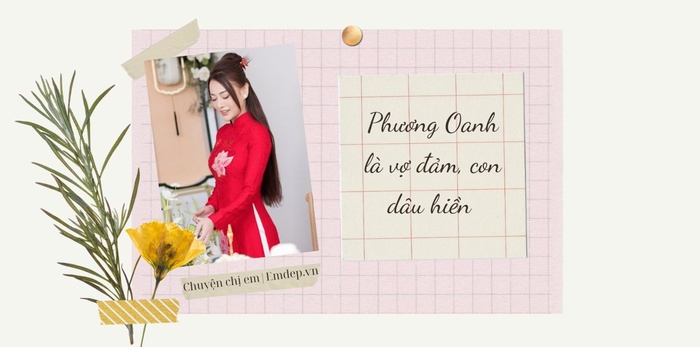 Xinh đẹp, giỏi giang, Phương Oanh còn là vợ đảm, con dâu hiền khiến nhiều người ngưỡng mộ