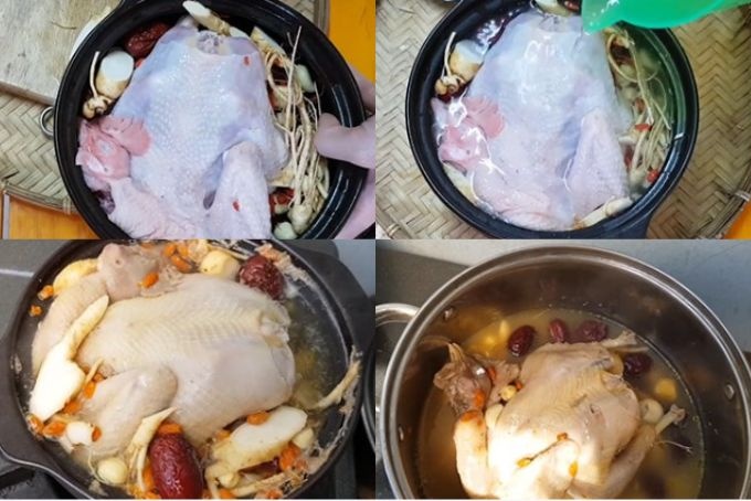 Tẩm bổ cho cả nhà món gà hầm sâm Hàn Quốc ngọt thanh chỉ với 4 bước đơn giản