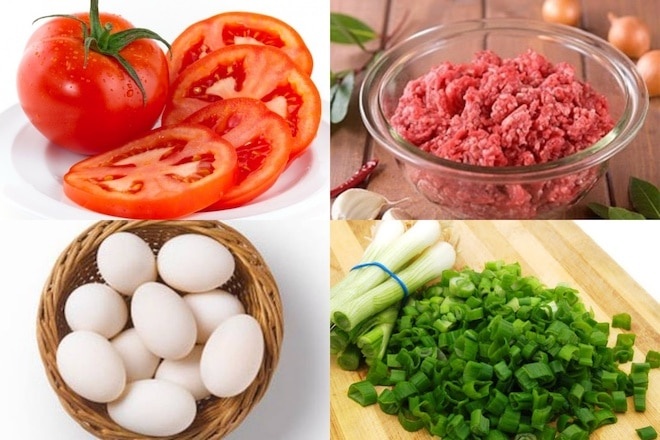 Đậu hũ trứng đem sốt thịt và cà chua được món giàu dinh dưỡng, thơm béo ăn là nghiền