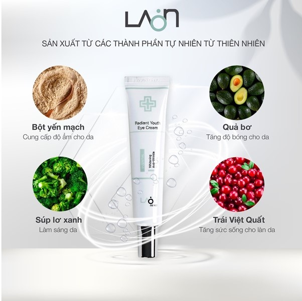 Kem dưỡng mắt Laonmedi Radiant Youth Eye Cream hack tuổi cho nàng thêm trẻ trung