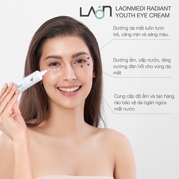 Kem dưỡng mắt Laonmedi Radiant Youth Eye Cream hack tuổi cho nàng thêm trẻ trung