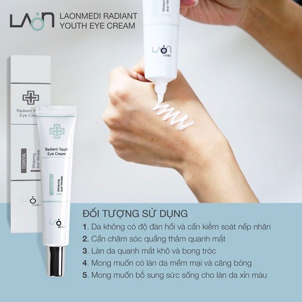 Kem dưỡng mắt Laonmedi Radiant Youth Eye Cream hack tuổi cho nàng thêm trẻ trung