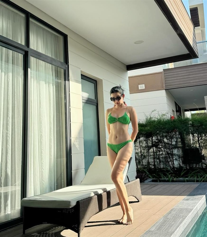 Huyền My diện bikini khoe body nóng bỏng, lộ bí quyết giữ dáng sau 10 năm làm Á hậu